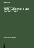 Cover: Automatisierung und Phonologie - De Gruyter Mouton