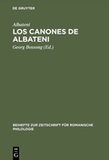 Cover: Los canones de Albateni - De Gruyter