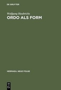 Enlarge image Cover: Ordo als Form - De Gruyter