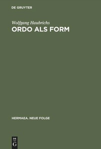 Enlarge image Cover: Ordo als Form - De Gruyter