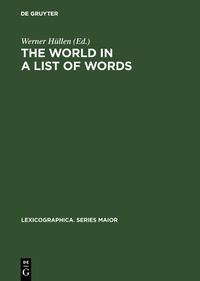 Abbildung von: The world in a list of words - De Gruyter Mouton