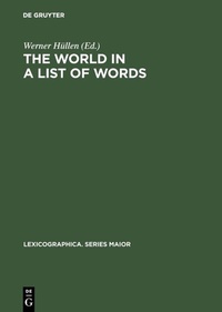 Abbildung von: The world in a list of words - De Gruyter Mouton