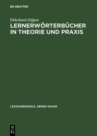 Abbildung von: Lernerwörterbücher in Theorie und Praxis - De Gruyter Mouton
