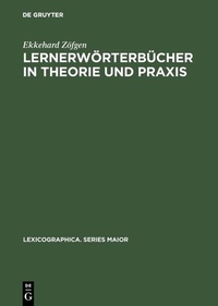 Abbildung von: Lernerwörterbücher in Theorie und Praxis - De Gruyter Mouton