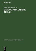 Cover: Dialoganalyse III, Teil 2 - De Gruyter
