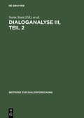Cover: Dialoganalyse III, Teil 2 - De Gruyter