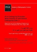 Cover: IFLA Cataloguing Principles: Steps towards an International Cataloguing Code, 3 - De Gruyter