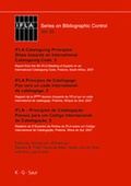 Cover: IFLA Cataloguing Principles: Steps towards an International Cataloguing Code, 5 / IFLA Principes de Catalogage: Pas vers un code international de catalogage, 5./ IFLA Princ&iacute;pios de Cataloga&ccedil;&atilde;o: Passos a fazer um C&oacute;digo de Cataloga&ccedil;&atilde;o Internacional, 5 - De Gruyter
