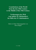 Cover: National Constitutions / State Constitutions (Alabama - Frankland) - De Gruyter Saur