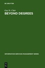 Cover: Beyond Degrees - De Gruyter Saur