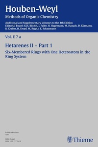 Abbildung von: Houben-Weyl Methods of Organic Chemistry Vol. E 7a, 4th Edition Supplement - Thieme