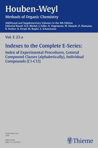 Abbildung von: Houben-Weyl, Volume E 23a, 4th Edition Supplement - Thieme