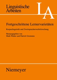 Abbildung von: Fortgeschrittene Lernervarietäten - De Gruyter