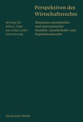 Cover: Perspektiven des Wirtschaftsrechts - De Gruyter