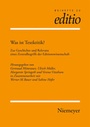 Cover: Was ist Textkritik? - De Gruyter