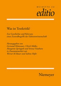 Enlarge image Cover: Was ist Textkritik? - De Gruyter
