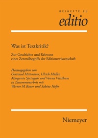 Enlarge image Cover: Was ist Textkritik? - De Gruyter
