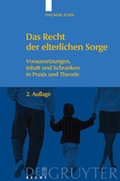 Cover: Das Recht der elterlichen Sorge - De Gruyter