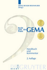 Abbildung von: Recht und Praxis der GEMA - De Gruyter