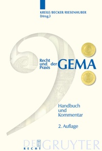 Abbildung von: Recht und Praxis der GEMA - De Gruyter