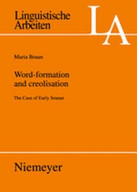 Enlarge image Cover: Word-Formation and Creolisation - De Gruyter
