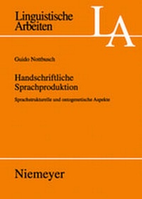 Abbildung von: Handschriftliche Sprachproduktion - De Gruyter