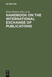 Abbildung von: Handbook on the International Exchange of Publications - De Gruyter Saur
