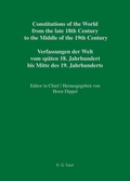 Cover: Constitutional Documents of Denmark, Norway and Sweden 1809-1849 - De Gruyter Saur