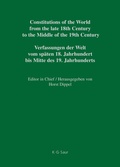 Cover: Constitutional Documents of Austria, Hungary and Liechtenstein 1791-1849 - De Gruyter Saur