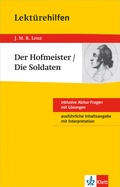 Cover: Klett Lekt&uuml;rehilfen J. M. R. Lenz, Der Hofmeister/Die Soldaten - Klett