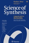 Cover: Science of Synthesis: Houben-Weyl Methods of Molecular Transformations Vol. 19 - Thieme