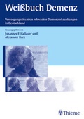 Cover: Weissbuch Demenz. Versorgungssituation relevanter Demenzerkrankungen in Deutschland - Thieme