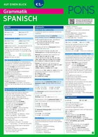 Abbildung von: PONS Grammatik auf einen Blick Spanisch - PONS Langenscheidt