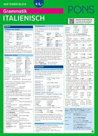 Abbildung von: PONS Grammatik auf einen Blick Italienisch - PONS Langenscheidt