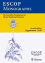 Cover: ESCOP Monographs. Second Edition Supplement 2009 - Thieme
