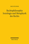 Cover: Rechtsphilosophie. Soziologie und Metaphysik des Rechts - Mohr Siebeck