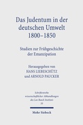 Cover: Das Judentum in der deutschen Umwelt 1800-1850 - Mohr Siebeck