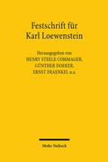 Cover: Festschrift f&uuml;r Karl Loewenstein - Mohr Siebeck