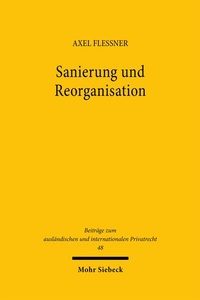 Abbildung von: Sanierung und Reorganisation - Mohr Siebeck