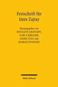 Cover: Festschrift f&uuml;r Imre Zajtay - Mohr Siebeck