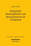 Abbildung von: Richterliche Hinweispflichten und Beweisinitiativen im Zivilprozeß - Mohr Siebeck