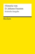 Cover: Historia von D. Johann Fausten. Kritische Ausgabe - Reclam