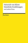 Cover: S&auml;mtliche Erz&auml;hlungen und andere Prosa - Reclam