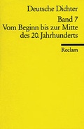 Cover: Deutsche Dichter. Leben und Werk deutschsprachiger Autoren - Reclam