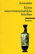 Cover: Kleine naturwissenschaftliche Schriften (Parva naturalia) - Reclam