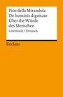 Cover: Oratio de hominis dignitate / Rede über die Würde des Menschen - Reclam