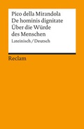 Cover: Oratio de hominis dignitate / Rede &uuml;ber die W&uuml;rde des Menschen - Reclam