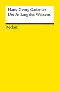 Cover: Der Anfang des Wissens - Reclam