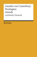 Cover: Proslogion/Anrede. Lateinisch/Deutsch - Reclam