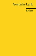 Cover: Geistliche Lyrik - Reclam